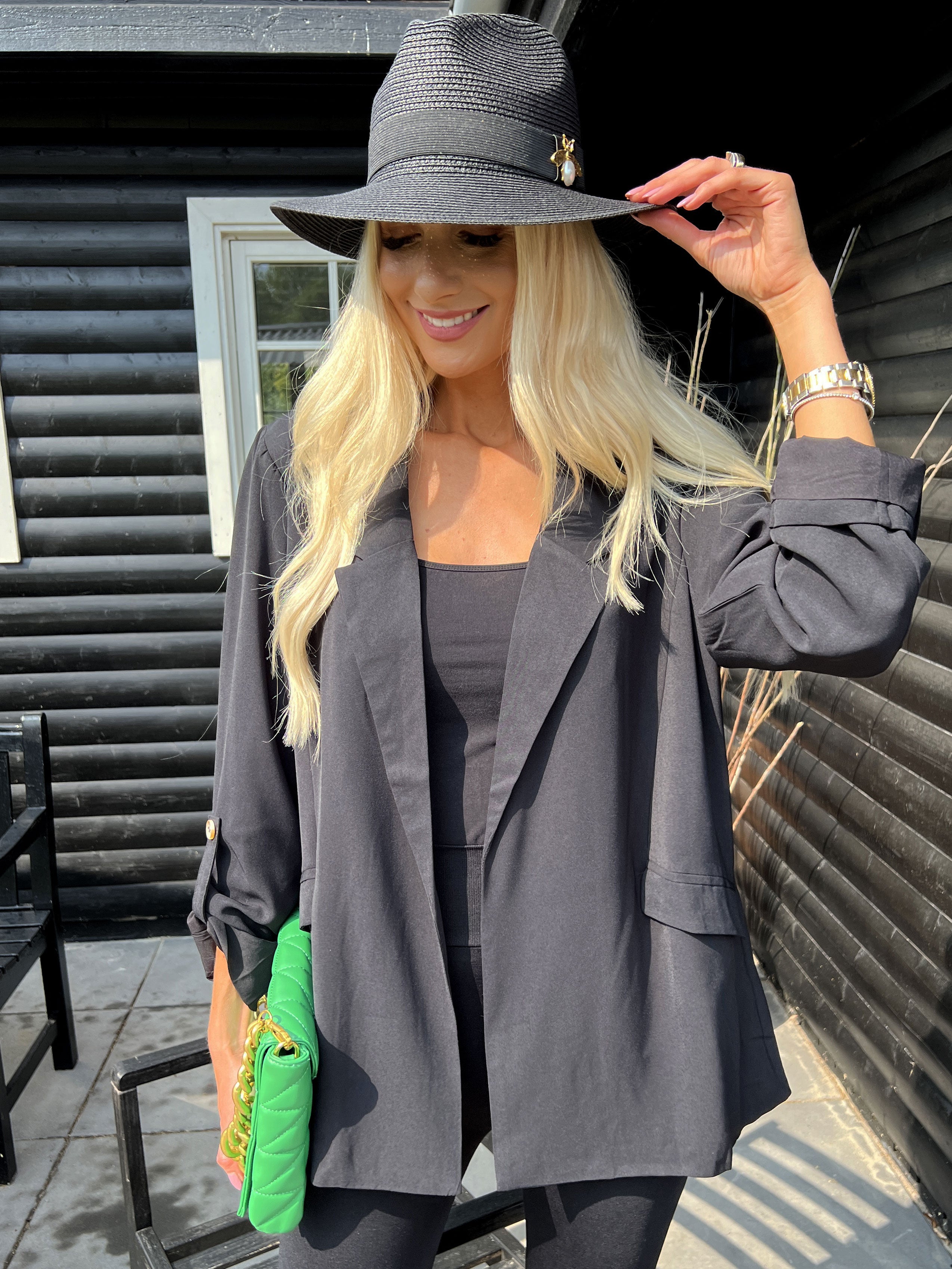 Vilja - Svart lätt blazerjacka - Black